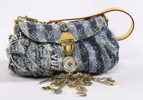 Louis Vuitton Blue Monogram Raye Denim Judy Blame Mini Pleaty Gold And  Silver Hardware, 2008 Available For Immediate Sale At Sotheby's