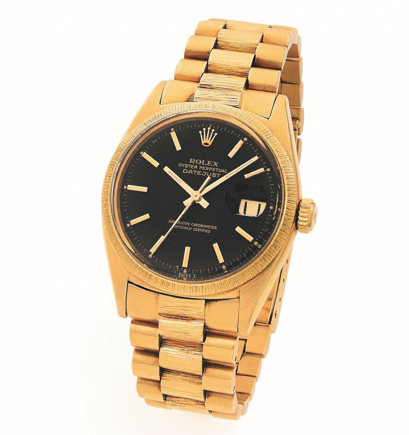 ROLEX Datejust, ref. 1607, Bark Finish, n° 1098865,Vers 1964