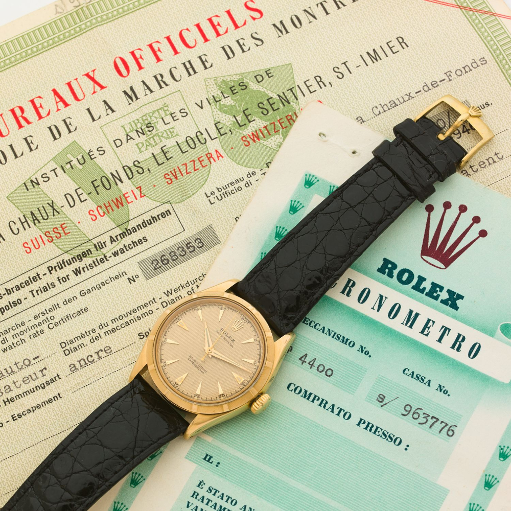 ROLEX  Oyster Perpetual " Bubble Back ", ref. 6285, n° 963776