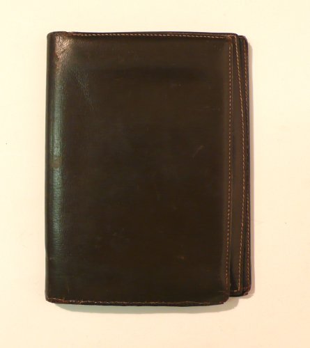 HERMES Paris Portefeuille en box marron, surpiq