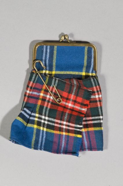 Irina VOLKONSKII PORTE-MONNAIE kilt en lainage 