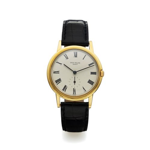 PATEK PHILIPPE REF. 3542 YELLOW GOLD. Patek Philippe, Genève, No. 1115027, case No. 321169, Ref.. 3542. Made circa 1967.. Very fine, self-winding, water resistant, 18K yellow gold. wristwatch with an 18K yellow gold Patek Philippe buckle.