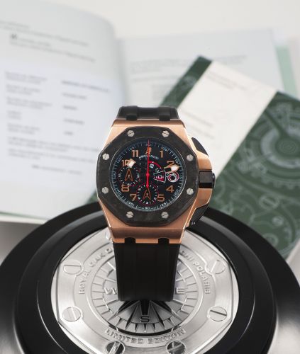AUDEMARS PIGUET REF. 26062 ROYAL OAK OFFSHORE LIMITED EDITION PINK GOLD. Audemars Piguet, Genève, "Royal Oak Offshore", No. 0397/600, case No. F91242, Ref. 26062OR. Made in a limited. edition of 600 examples in 2007 to celebrate the Victory of Alinghi tea