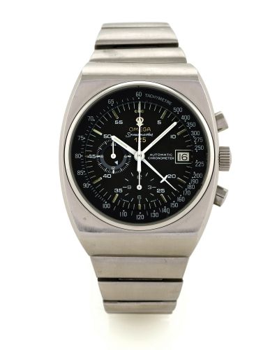 OMEGA SPEEDMASTER 125 CHRONOGRAPH STAINLESS STEEL.Omega, Speedmaster 125, Automatic Chronometer, Ref. ST 178.0002 / 378.0801. Made in a.limited edition of 2000 pieces to celebrate the 125th anniversary of Louis Brandt/ Omega in 1973..Fine, large, tonneau-