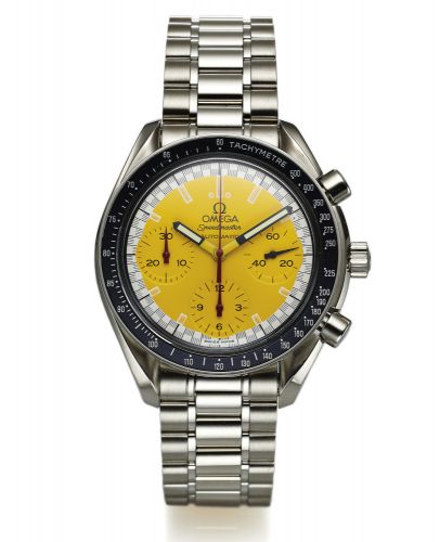 OMEGA REF. 175.0032.SPEEDMASTER AUTOMATIC STEEL.Omega, Speedmaster, Automatic, case No. 55720311, Ref. 175.0032. Made circa 1998..Fine, self-winding, water-resistant, stainless steel wristwatch with round button chronograph, registers, tachometer and a.st