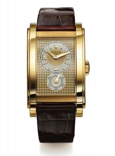 ROLEX CELLINI REF. 5440 YELLOW GOLD.Rolex, Cellini, Prince, case No. D780312, Ref. 5440/8..Made in 2005..Very fine, large, aerofoil shaped, 18K yellow gold.Chronometer wristwatch with an 18K yellow gold Rolex.double deployant clasp. Accompanied by guarant