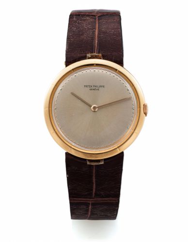 PATEK PHILIPPE REF. 3459 YELLOW GOLD.Patek philippe, No. 794383, case No. 429852, Ref. 3459..Made circa 1960's.Fine and rare, hand-winding, 18K yellow gold wristwatch.