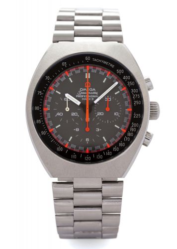 OMEGA SPEEDMASTER PROFESSIONAL MARK II.Omega, Speedmaster Professional, Mark II, movement No..31002115, Ref. ST 145.014. Made circa 1970..Fine, self-winding, water-resistant, large tonneau-shaped.stainless steel wristwatch with round button chronograph.re