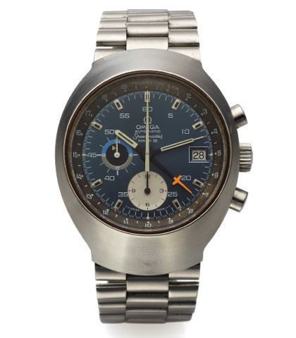 OMEGA REF. 176.002 SPEEDMASTER MARK III STEEL.Omega, Automatic, Speedmaster, Mark III, No. 34241796.Ref. 176.002. This reference was launched in 1971..Fine, tonneau-shaped, self-winding, water-resistant, stainless.steel pilot's wristwatch with date, round