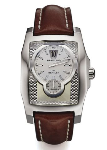 BREITLING REF. A28362 FOR BENTLEY JUMP HOUR.Breitling, For Bentley, Flying B Chronometer, Officially Certified.Chronometer, case No. 2157265, Ref A28362. Made circa 2006..Fine, oversized, rectangular curved, jump-hour, self-winding, water-.resistant, stai