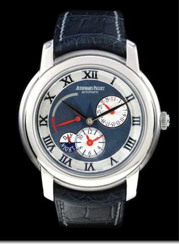 AUDEMARS PIGUET JULES AUDEMARS.ARNOLD'S ALL STARS DUAL TIME ZONE STEEL.Audemars Piguet, Genève, Jules Audemars Dual Time, Automatic.case No. F 68982, Ref. 26085 ST..Very fine and exceptionally rare, self-winding, water-resistant.two time zone, stainless s