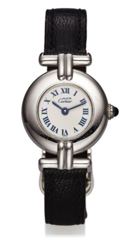 CARTIER REF. 011146 COLISEE.QUARTZ STERLING SILVER.Cartier, Paris, case No. 690002, Ref. 011146. Made in the.late 1990s..Very fine, sterling silver lady's quartz wristwatch with a.stainless steel Cartier deployant clasp..Dial, case and movement signed.