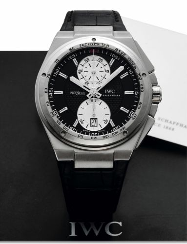 IWC REF. 378401 BIG INGENIEUR CHRONOGRAPH STEEL.International Watch Co., Schaffhausen, Big Ingenieur Chronograph.No. 3009840, case No. 3391027, Ref. IW378401. Made circa 2008..Very fine, large, tonneau-shaped, self-winding, water-resistant.stainless steel