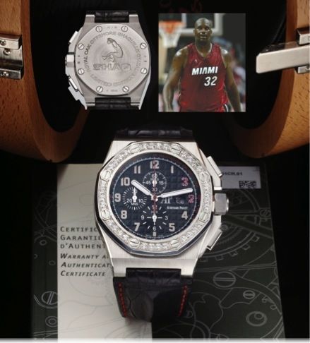 AUDEMARS PIGUET, REF. 26134 BC WHITE GOLD.DIAMONDS.ROYAL OAK OFFSHORE, SHAQUILLE O'NEAL, LIMITED EDITION.Audemars Piguet, Royal Oak Offshore, Limited Edition, Shaquille O'Neal,.No. 42 / 96, case No. G08506, Ref. 26134 BC. Made in a limited edition of 96.p