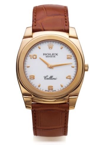 ROLEX REF. 5330 CELLINI CESTELLO PINK GOLD.Rolex, Genève, Cellini Cestello, case No. A778872, Ref. 5330. Made in 2000s..Very fine, cushion-shaped, 18K pink gold wristwatch with an 18K pink gold Rolex buckle..Dial, case and movement signed.
