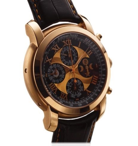 AUDEMARS PIGUET REF. 26094 OR.JULES AUDEMARS ARNOLD'S ALL STARS PINK GOLD.Audemars Piguet, Genève, Jules Audemars, case No. F 95453, Ref. 26094..Made especially for Arnold Schwarzenegger..Very fine and rare, large, self-winding, 18K pink wristwatch with p