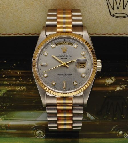 rolex oyster perpetual day date superlative chronometer