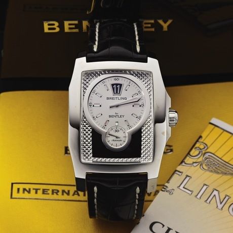 Breitling A28362 Bentley Flying B Silver and Black Dial SS