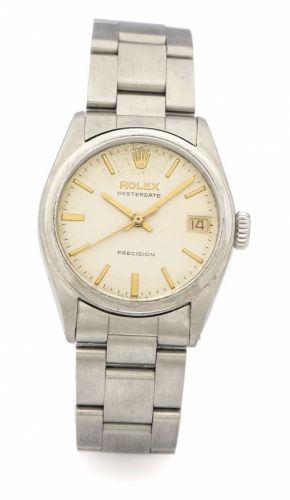 ROLEX REF. 6066 BUBBLE BACK STEEL A fine manual-winding stainless steel wristwatch.