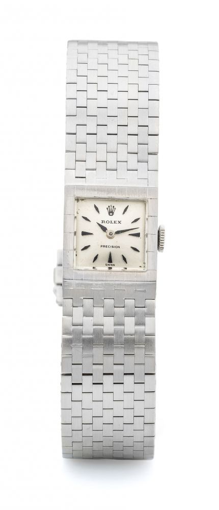 vintage ladies rolex precision 18k bracelet watch