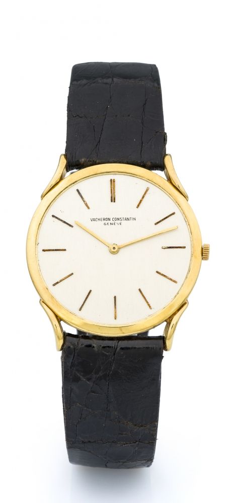 VACHERON CONSTANTIN, REF. 4961 A fine, thin and elegant, manual wind, 18k yellow gold wristwatch.