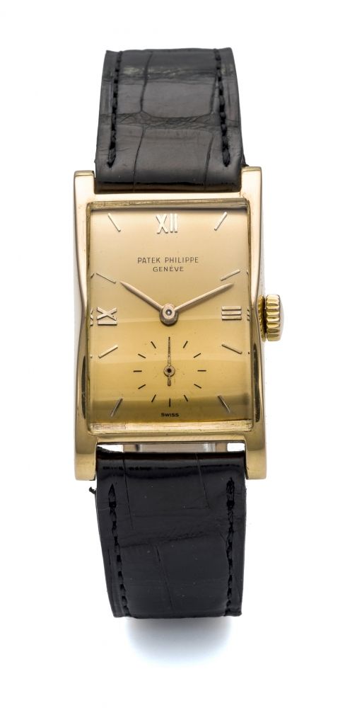 PATEK PHILIPPE, REF. 1588, PINK GOLD A fine and rare, manual wind, 18k pink gold wristwatch.