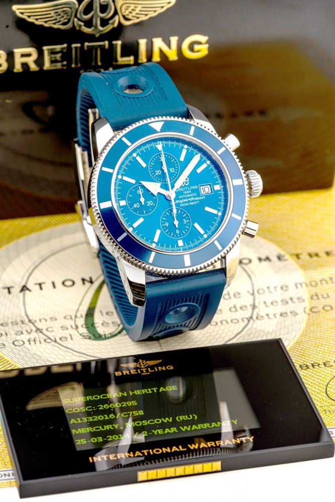 BREITLING, REF. A13320, SUPEROCEAN HERITAGE CHRONOGRAPH, STEEL