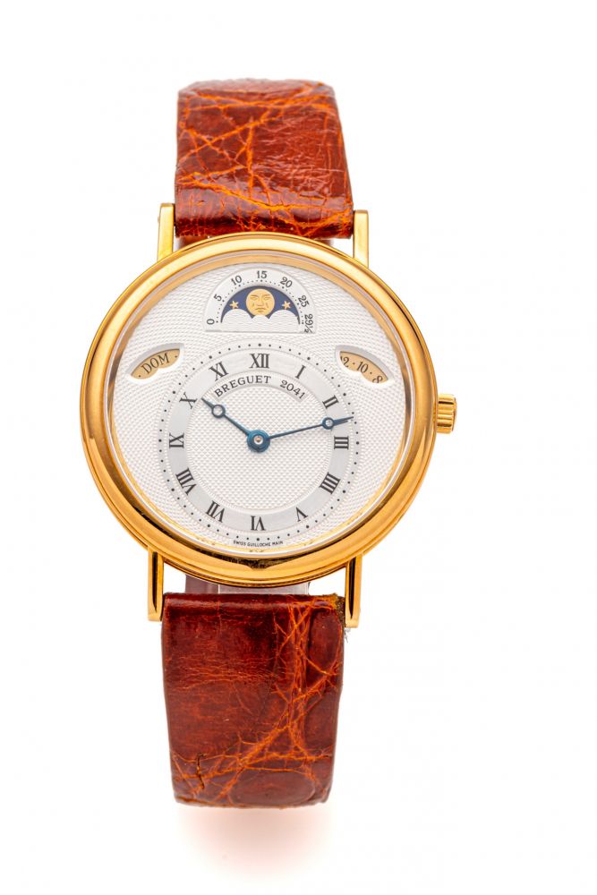 BREGUET, REF. 3330, DAY, DATE, MOONPHASE, YELLOW GOLD