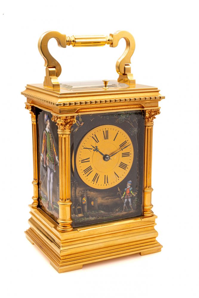 REVIVAL PAINTED ON ENAMEL PANELS IN THE RENAISSANCE STYLE.