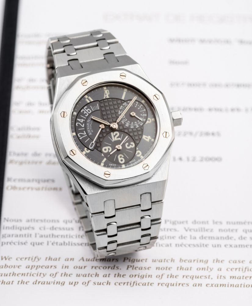 AUDEMARS PIGUET, REF. 25730BA, ROYAL OAK DUAL TIME, STEEL