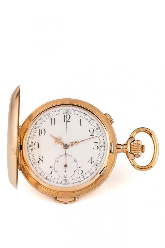 POSSIBLY LE PHARE, MINUTE-REPEATING CHRONOGRAPH, GOLD