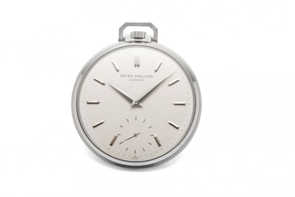 PATEK PHILIPPE, POCKET WATCH, WHITE GOLD
