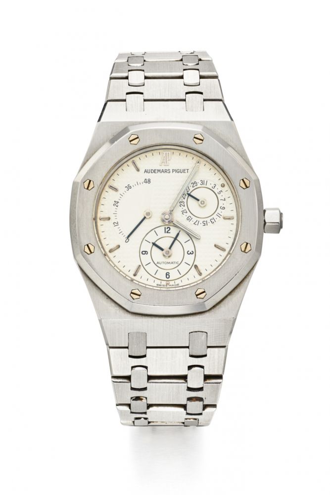 AUDEMARS PIGUET REF 25730ST ROYAL OAK DUAL TIME IVORY DIAL STEEL