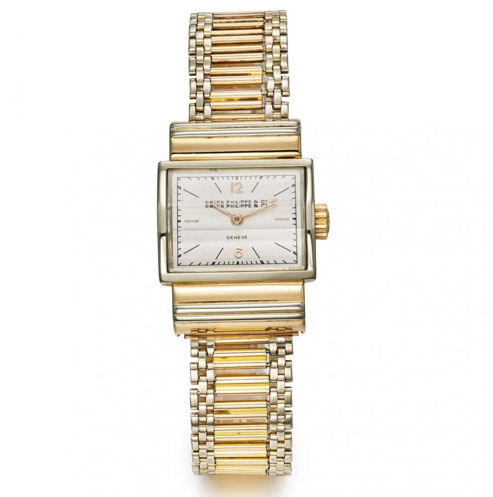 PATEK PHILIPPE REF. 504, ART DECO, TWO-TONE. 18K PINK AND WHITE GOLD