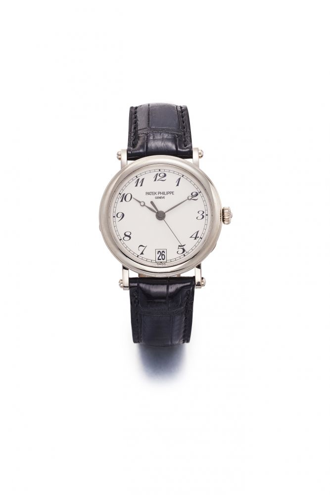 PATEK PHILIPPE REF 5053 OFFICIER AUTOMATIC IN 18K WHITE GOLD