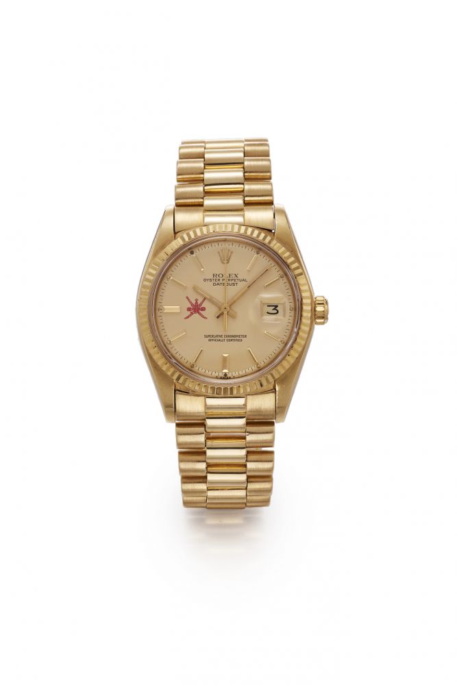 rolex datejust reference 1601 in 18k gold