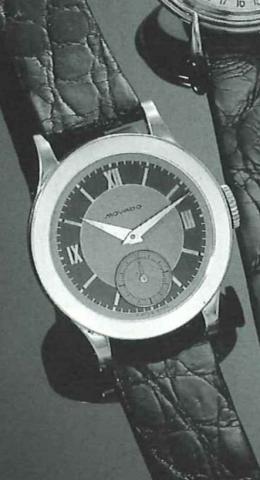 Movado, Ref. 2710, 1930's..Fine and unusual, 18ct gold gentleman's wristwatch.