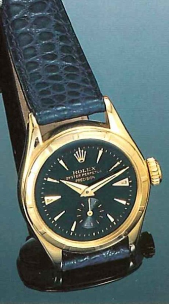 Rolex Oyster Perpetual Pr_cision, Ref. 6007.1950's..Fine self-winding, 18ct pink gold mid-size.wristwatch.