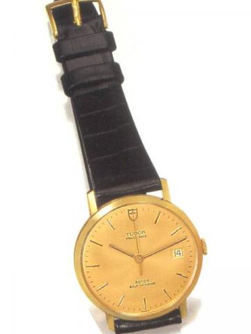 Tudor Prince Date, Rotor Self-Winding, Ref. 9850/7. Produced in the 1960's..Fine center-seconds, self-winding, 14K pink gold gentleman's wristwatch with date.