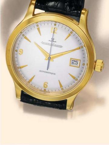 Jaeger LeCoultre, Master Control - 1000 Hours - Automatique - Grande Taille, No. 0190, Ref. 140.1.89. Produced circa 1996..Very fine, center-seconds, self-winding, water-resistant, 18K yellow gold gentleman's wristwatch with 38 hours autonomy, date and an
