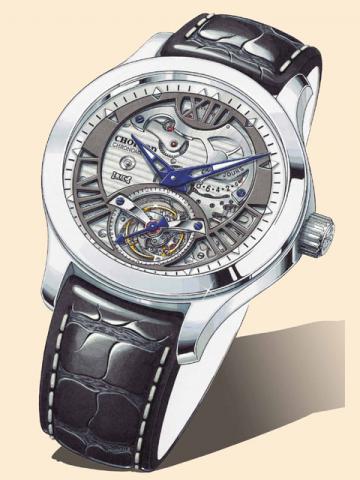 THE CHOPARD STAINLESS STEEL L.U.C Steel Wings 9-DAY TOURBILLON, No. 1/30 1/30 Technical Description