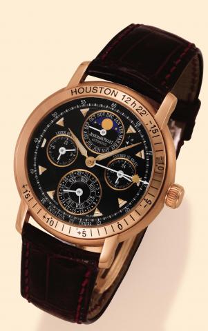 Audemars Piguet, Le Brassus, Jules Audemars, Sunrise - Sunset - Equation du Temps, No. 506015, case No. E 50945, Ref. 25934OR. Produced in a limited quantity each year since 2000. Very fine and important, astronomic, self-winding, water-resistant, 18K pin