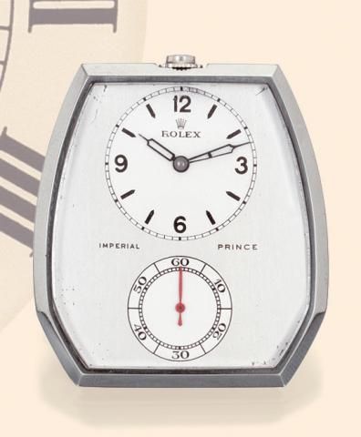 Rolex, Prince Imperial Ref. 1584, 1940s. Fine, stainless steel, keyless dress watch.