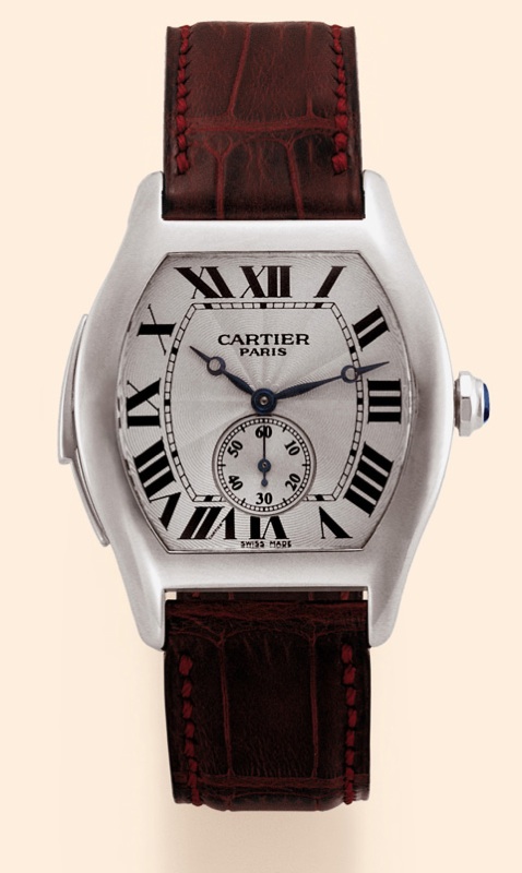 Cartier, France, Tortue Minute-Repeater, No. 01, Ref. 2512C. Made in a small series circa 2000. Very fine and rare, tonneau-shaped, minute-repeating, 18K white gold gentleman