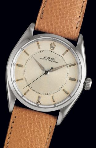 Ref:6552.Rolex, Oyster-Perpetual, Ref..6552/6565. Case No. 437255..Made in 1959..Fine, center seconds, self-winding, waterproof.stainless steel gentleman's wristwatch.