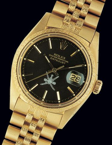Ref. 1611 DateJust.Rolex, Oyster Perpetual, DateJust, Superlative Chronometer.Officially Certified, Ref. 1611/1601 Case No. 3704359. Made in.1974 for the Omani Crown, case with London import marks for 1974..Fine, center seconds, self-winding, water-resist