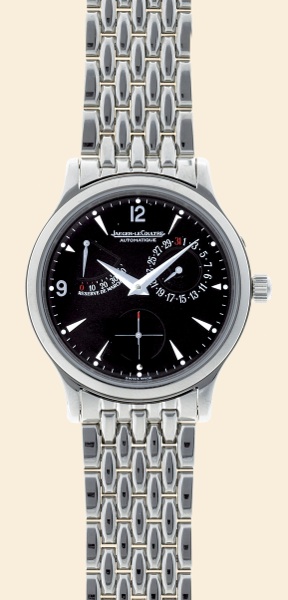 Jaeger-LeCoultre, Master Control 1000.Hours - Reserve de Marche, Automatic.Ref. 140.2.93. S. Made in the late 1990s..Very fine, self-winding, water-resistant to 5 atm, stainless.steel gentleman's wristwatch with date, 45-hour.power-reserve and a stainless