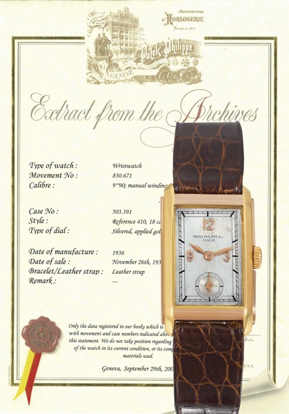 Pink and Yellow Gold Ref 410.Patek Philippe & Cie, Gen