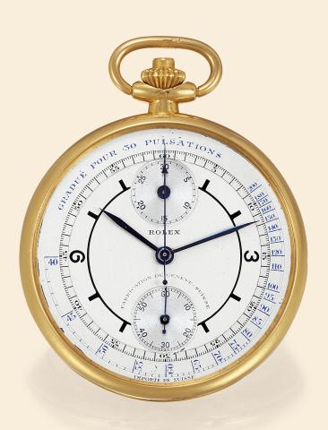 Yellow Gold Doctor's Chronograph.Rolex, Fabrication de Gen