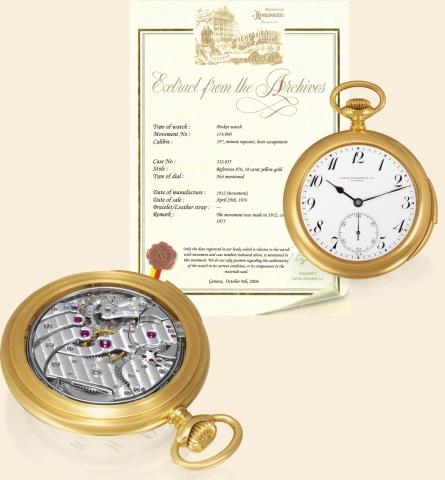 Large Minute Repeater.Patek Philippe & Cie, Gen